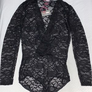 Black Lace Body Suit